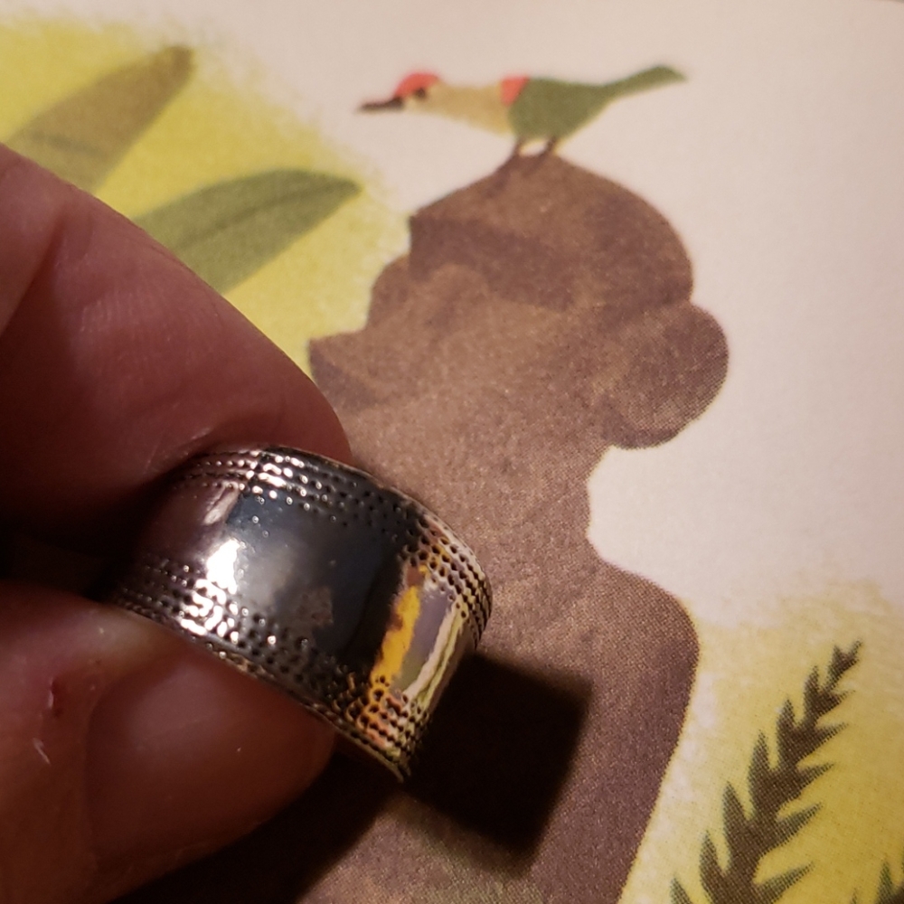 Primitive sterling silver ring 5 & 6 & 12
